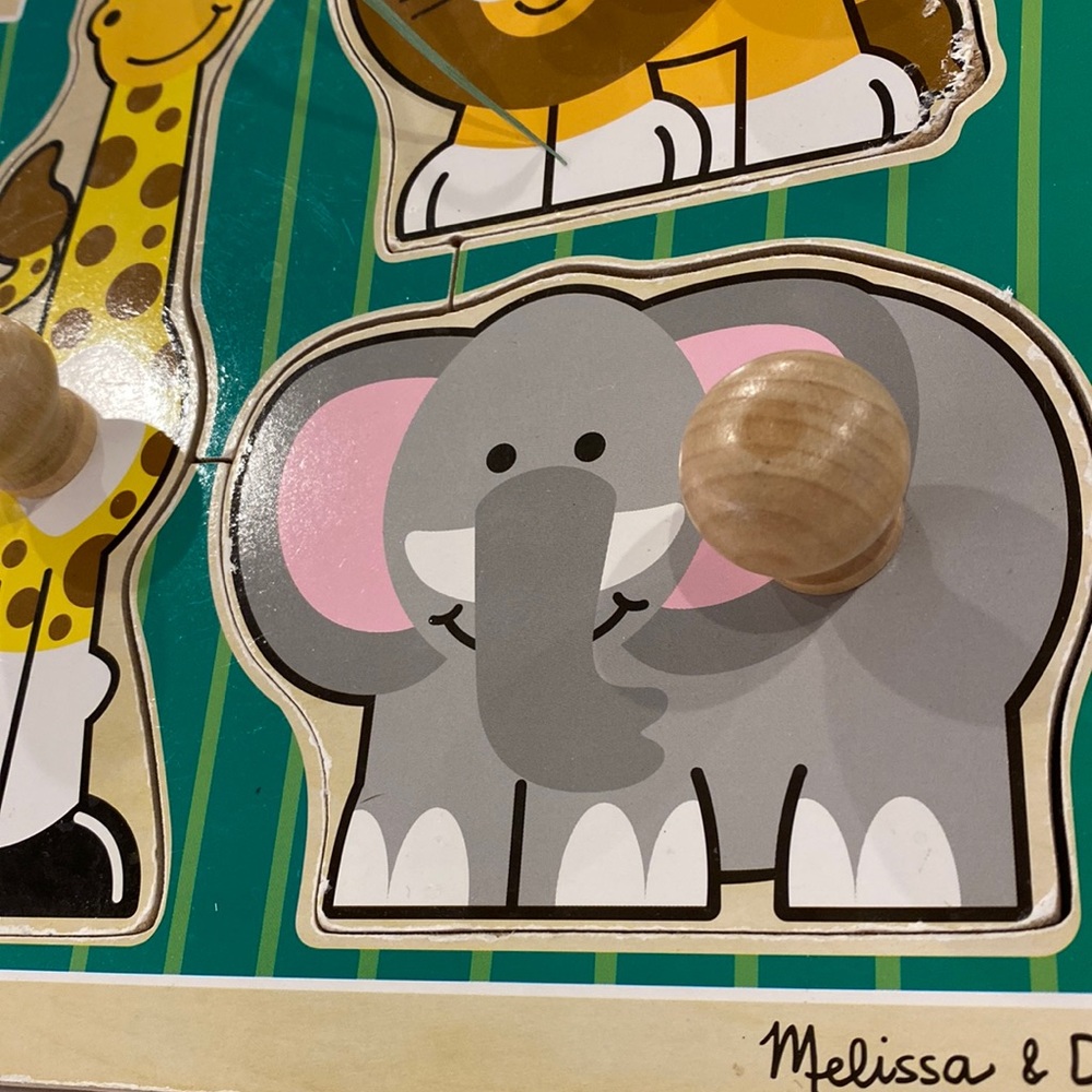 Melissa & Doug Jungle Friends Wood Peg Puzzle